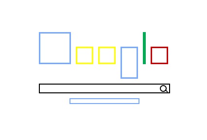 Google Search Engine with Extreme Minimalist Graphic Design